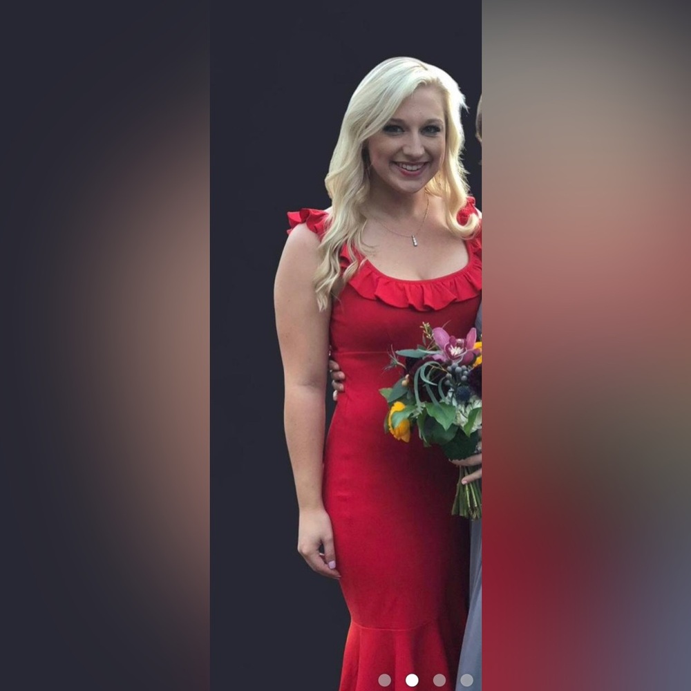 Red Ruffle Dress